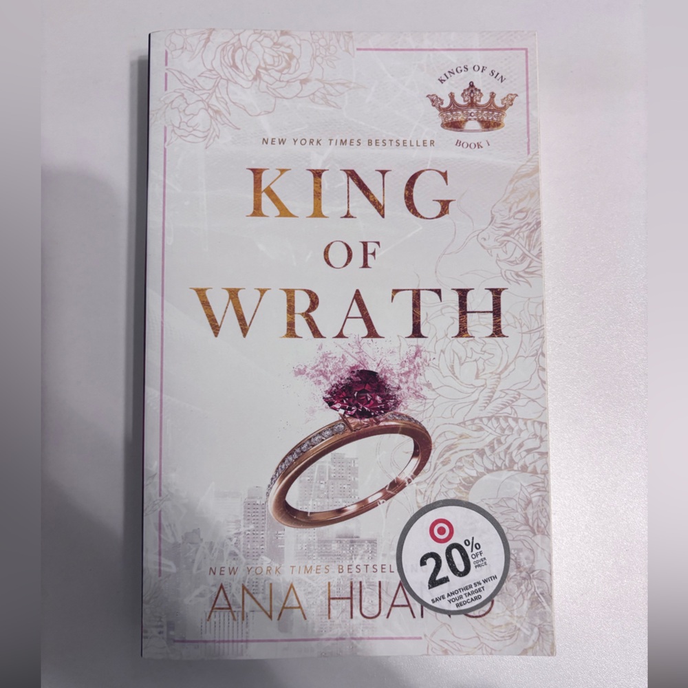 'King of Wrath' Book with White and Gold Cover